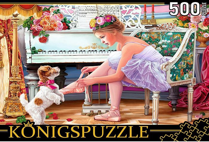 Konigspuzzle Puzzle 500 pieces: Ballerina and Puppy ФК500-6626