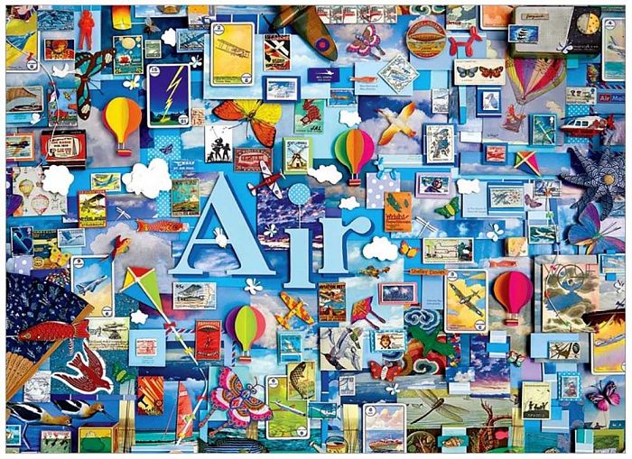 Cobble Hill puzzle 1000 pieces: Collage elements - Air 80170