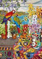 Cherry Pazzi Puzzle 1000 pieces: Parrots on the veranda