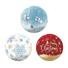 Pintoo Puzzle 3x24 pieces: A set of balls for a wonderful Christmas