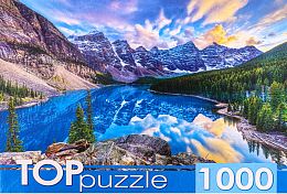 TOP Puzzle 1000 pieces: Canada. Dawn over Lake Moiraine