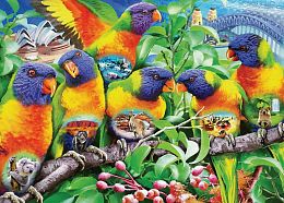 Ravensburger 1000 Pieces Puzzle: The Land of Lorikeets