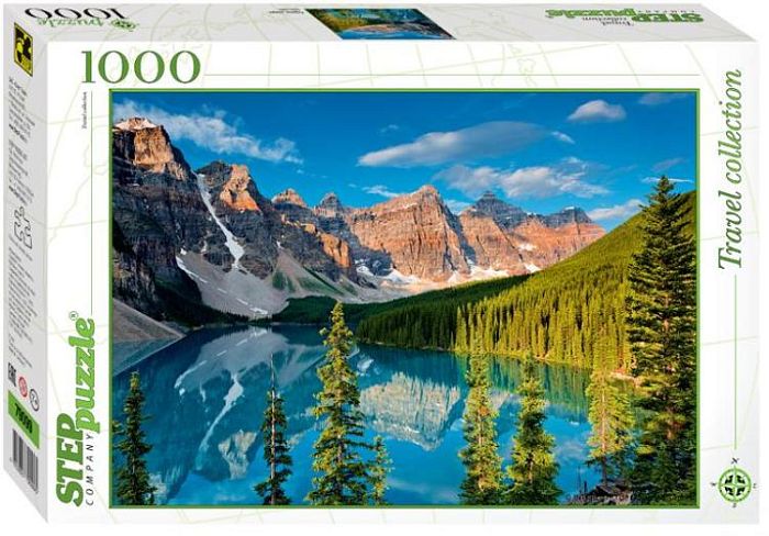 Step puzzle 1000 pieces: Mountain lake 79099
