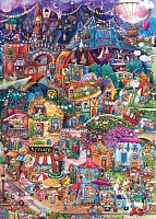 Heye 1000 Piece Puzzle: Happytown. Good evening!