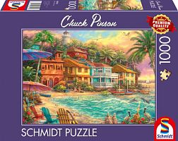Schmidt 1000-piece puzzle: Chuck Pinson. Quiet life on the island