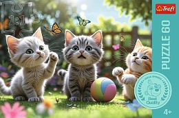 Trefl Puzzle 60 pieces: Three Kittens