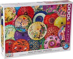 Puzzle Eurographics 1000 pieces: Asian paper umbrellas