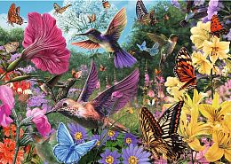Trefl 1000 Pieces Puzzle: Tea Time. The Hummingbird Garden
