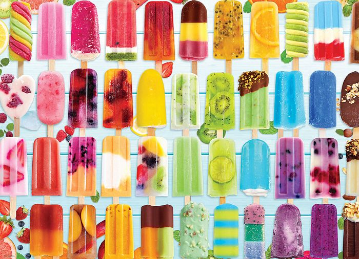 Eurographics 1000 pieces puzzle: Rainbow of fruit ice cream (metal box) 8051-5622