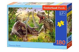 Puzzle Castorland 180 parts: the Battle of the Dinosaurs