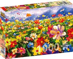 Enjoy 1000 Pieces Puzzle: Colorful Flower Meadow