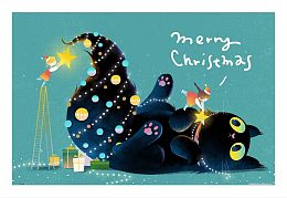 Pintoo 600-piece Puzzle: The Christmas Cat