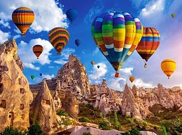 Castorland 2000 Puzzle pieces: Colored balloons, Cappadocia