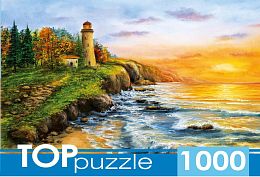 TOP Puzzle 1000 pieces: Lighthouse on the seashore