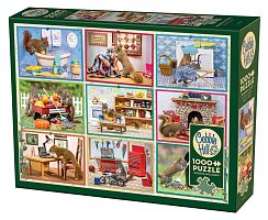 Cobble Hill 1000 Pieces Puzzle: Squirrels at Home