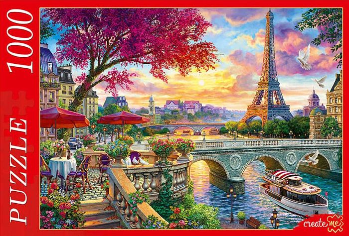 Puzzle Red Cat 1000 details: Paris Ф1000-7957