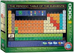 Puzzle Eurographics 1000 pieces: the Periodic system of elements