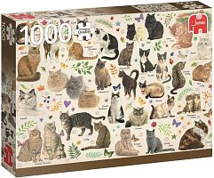 Puzzle Jumbo 1000 pieces: Cats