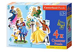 Puzzle Castorland 4#5#6#7 items: Prom princesses