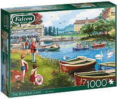 Falcon 1000 puzzle details: Boat station on the lake