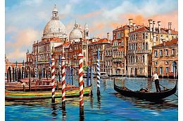 Puzzle Trefl 1000 pieces starts at Noon in Venice - the Grand canal