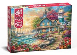 Cherry Pazzi puzzle 2000 details: House by the sea