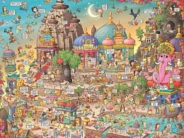Heye 1500 Piece Puzzle: Yogaland