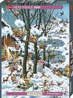 Puzzle Heye 1000 pieces: Paradise in winter