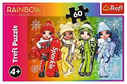 Trefl Puzzle 60 pieces: Joyful Dolls, Rainbow High