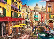 Puzzle Anatolian 1500 pieces: Cafe on the canal in Venice