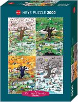 Puzzle Heye 2000 details: Four seasons