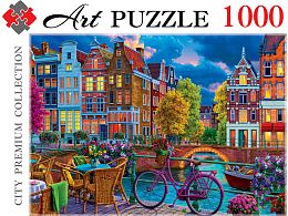 Artpuzzle 1000 Pieces Puzzle: Night Amsterdam
