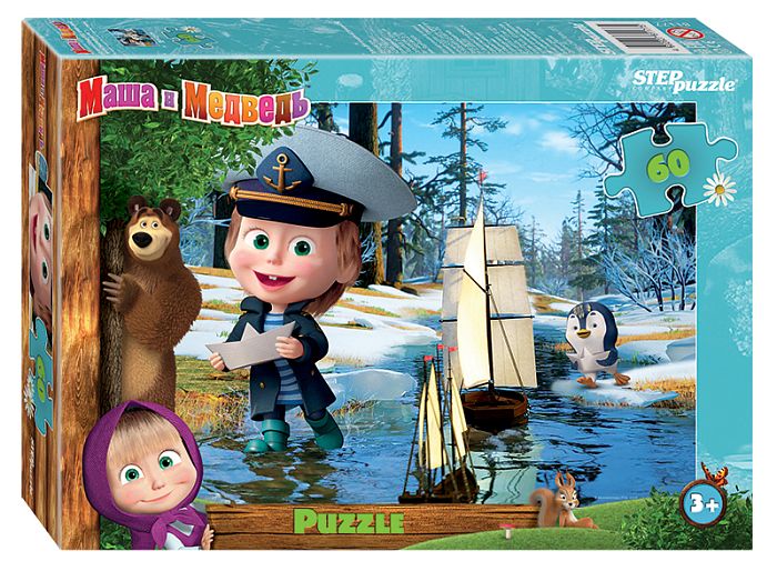 Puzzle Step 60 details: Masha and the Bear - 2 81177