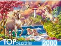 Раздел анонс: Пазл TOP Puzzle 2000 деталей: Маяк и единороги (П2000-0740)