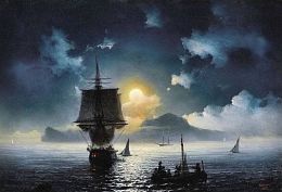 Puzzle Stella 1500 pieces: Aivazovsky I.K. Moonlit night in Capri (MARKDOWN)