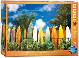 Eurographics 1000-piece Puzzle: Hawaii Surfers ' Paradise