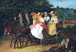 Puzzle 1500 Stella: Bryullov A.P. Walking in a wheelchair