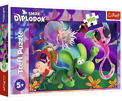 Trefl 100-piece Puzzle: The Dragon Diplodocus and his friends