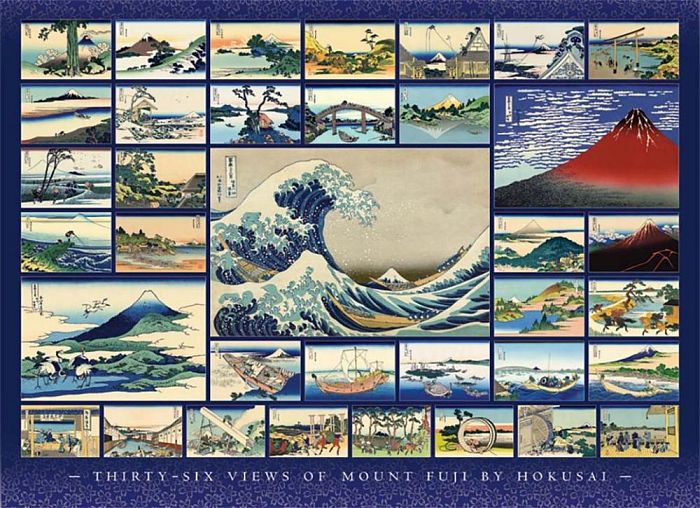 Cobble Hill puzzle 1000 pieces: Hokusai collage 80235