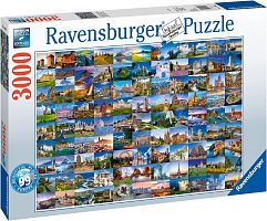 Ravensburger 3000 Puzzle pieces: Beautiful places in Europe