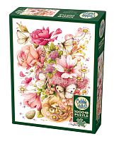 Cobble Hill 1000 pieces puzzle: Bastin. Pink bouquet