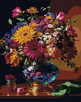 Painting by numbers Jazzle: Bouquet with gerberas