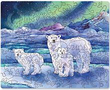 Wooden Puzzle 100 pieces DaVICI: WWF Polar Bear