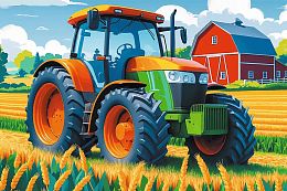 Trefl 60-piece Puzzle: Tractor