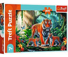 Trefl 200-piece Puzzle: The Tiger Family
