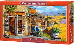 Puzzle 4000 Castorland details: Colors of Tuscany