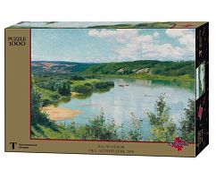 Puzzle Stella 1000 pieces: Polenov V.D. Oka. A summer day. (MARKDOWN)