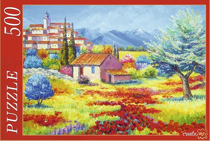 Puzzle Red Cat 500 details: Bright landscape ГИ500-7893