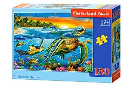 Puzzle Castorland 180 details: Sea turtles