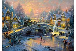 Jigsaw puzzle 1,000 pieces Schmidt: the Spirit of Christmas. Thomas Kinkade